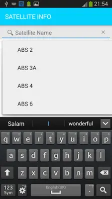 SATELLITE INFO android App screenshot 0