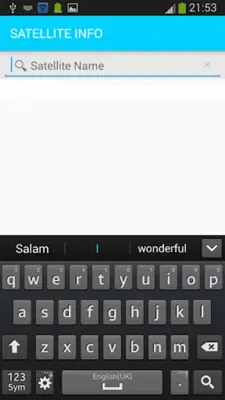 SATELLITE INFO android App screenshot 1