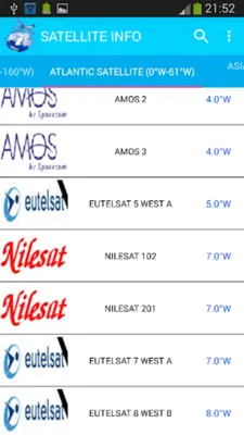 SATELLITE INFO android App screenshot 5