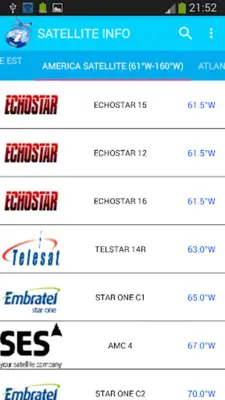 SATELLITE INFO android App screenshot 6